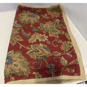 2 CHAPS Ralph‎ Lauren Annabelle Red Jacobean Floral Standard Pillow Shams